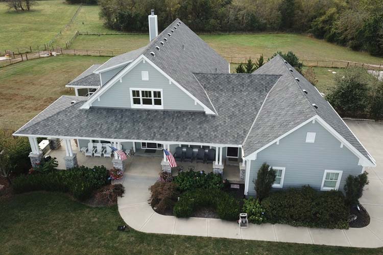 House aerial view