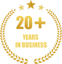 20+ Years in Business